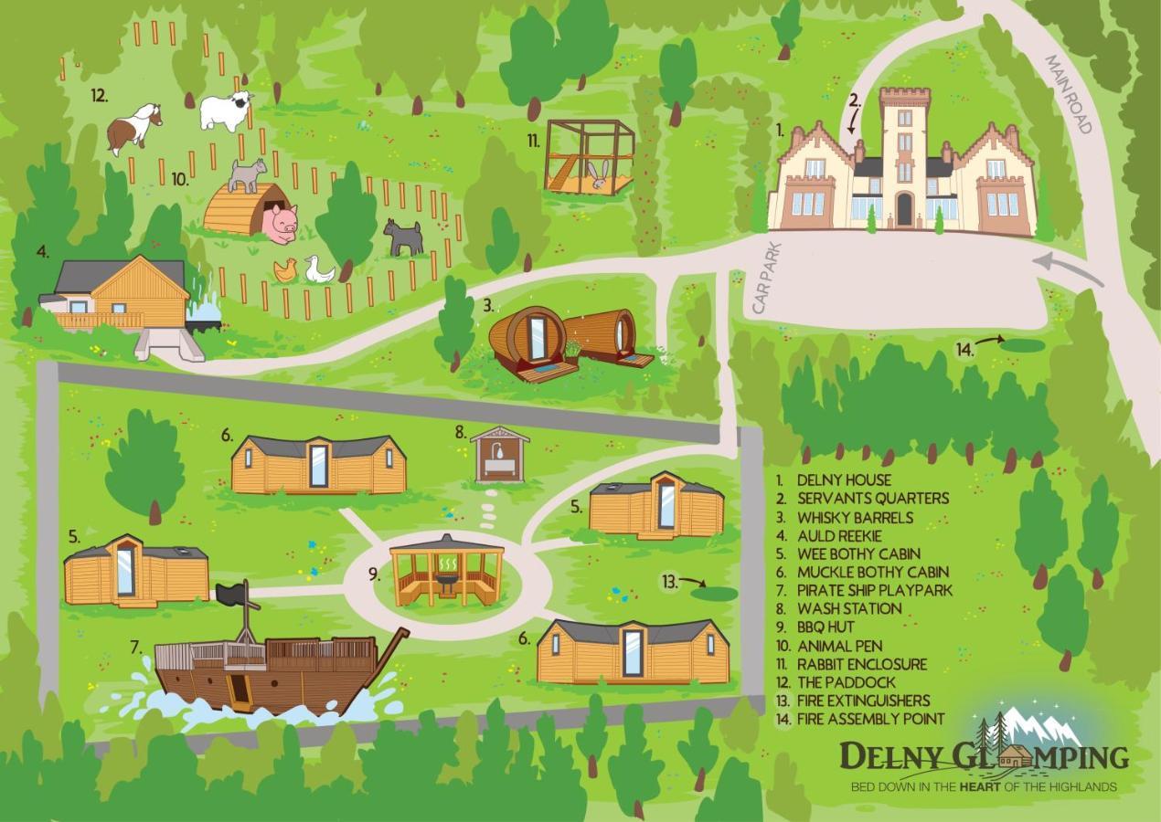 Delny Glamping And Farm Animals Hotel Invergordon Luaran gambar